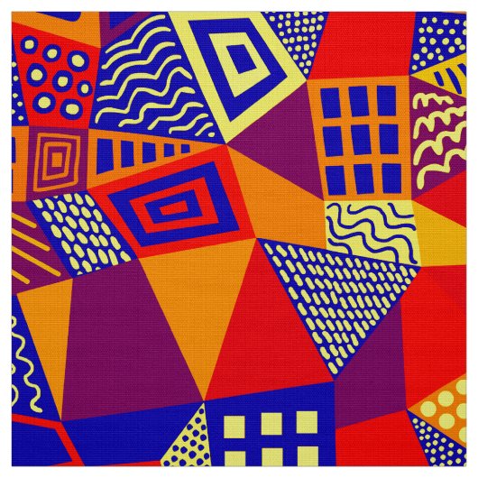 Segmentierte Abstrakt 070717 - Farben 01 Stoff (Muster)