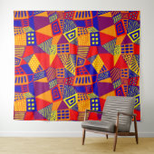 Segmentierte Abstrakt 070717 - Farben 01 Wandteppich (Beispiel (Horizontal))