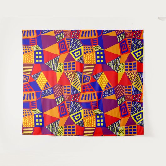 Segmentierte Abstrakt 070717 - Farben 01 Wandteppich (Vorderseite (Horizontal))