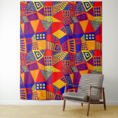 Segmentierte Abstrakt 070717 - Farben 01 Wandteppich (Beispiel)