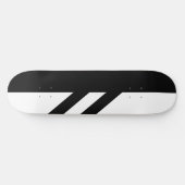 Segmentierte Schwarzweiss-Skateboard-Plattform Skateboard (Horizontal)