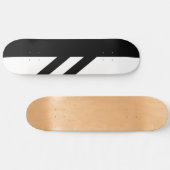 Segmentierte Schwarzweiss-Skateboard-Plattform Skateboard (Horizontal)
