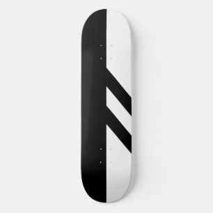 Segmentiertes Schwarz-Weiß-Skateboard-Deck Skateboard