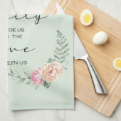 Segne das Essen vor dem Küchengebet Geschirrtuch (Viertel Falte)