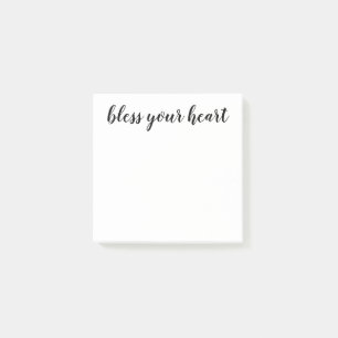 Segne Dein Herz Schwarze Schrift Post-it Klebezettel