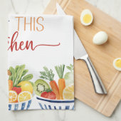 Segne diese Küche - Frisches Produkt dekorativ Geschirrtuch (Viertel Falte)