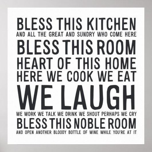 Segne diese Küche MA012 Poster (Vorne)