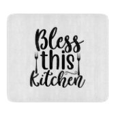 Segne diese Küche Schneidebrett (Vorderseite)