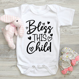 Segne dieses Christliche Baby Bodysuit Kid Shirt
