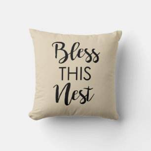 Segne dieses Nest Tan dankenswertem Kissen