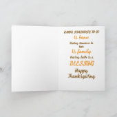 Segne Jamaika Erntedankfest Karte (Innenseite)