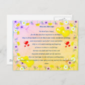 Segne unser Heiratsgebet Postkarte (Vorne/Hinten)