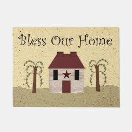 Segne unsere Zuhause Door Mat Fußmatte