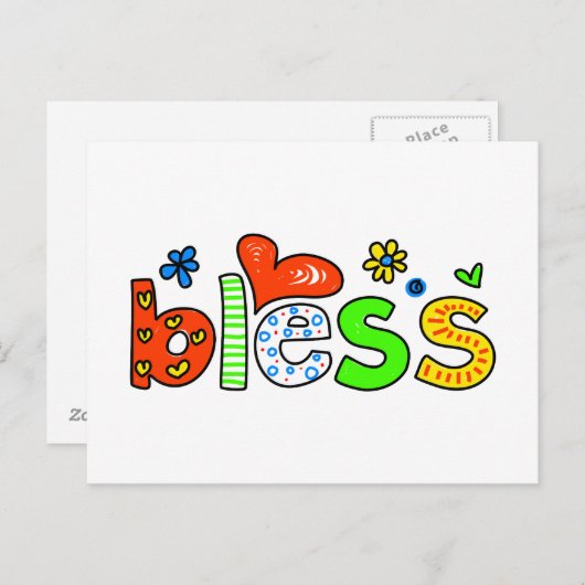 segnen postkarte (Vorne/Hinten)