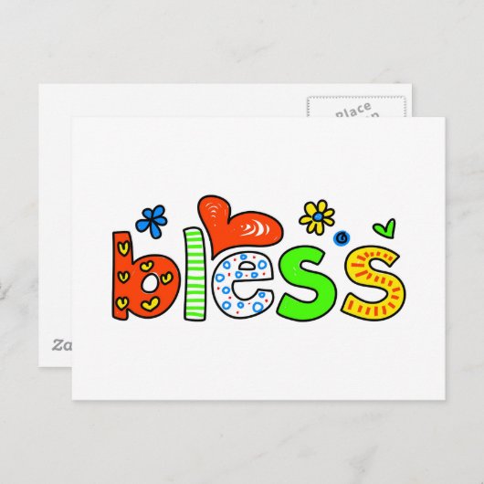 segnen postkarte (Vorne/Hinten)