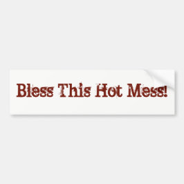 Segnen Sie diese heiße Verwirrung! Aufkleber Autoaufkleber