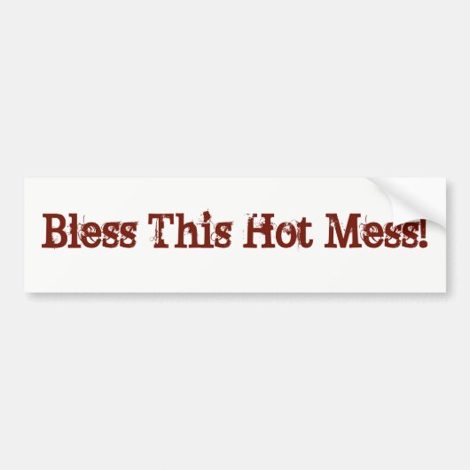 Segnen Sie diese heiße Verwirrung! Aufkleber Autoaufkleber (Vorne)