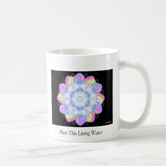 Segnen Sie dieses lebende Wasser Kaffeetasse (Rechts)