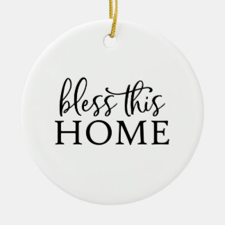 Segnen Sie dieses Zuhause Keramik Ornament