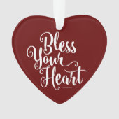 Segnen Sie Ihr Herz Ornament (Vorderseite)