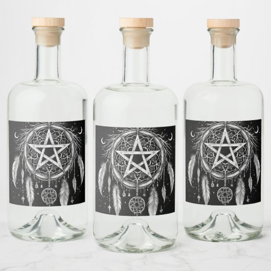 Segnen Sie Ihr Mondwasser - Glasweinflasche Alkoholflaschenetikett (Flaschen)