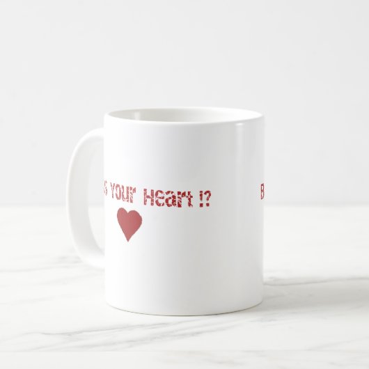 Segnen Sie Ihren Herz-Text-Entwurf Kaffeetasse (Vorderseite Links)