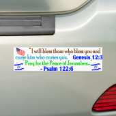 Segnen Sie Israel Autoaufkleber (Auf Auto)