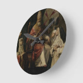 Segnende Carmelite Nonnen Papst-Clement VIII (Öl Runde Wanduhr (Winkel)