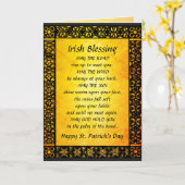 Segnendes Altirisch, St Patrick Tag Karte (Gelbe Blume)