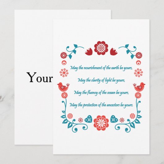 Segnung 23 einladung (Vorne/Hinten)