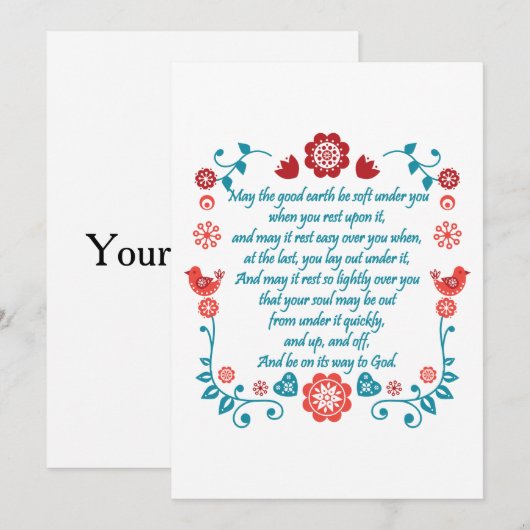 Segnung 32 einladung (Vorne/Hinten)