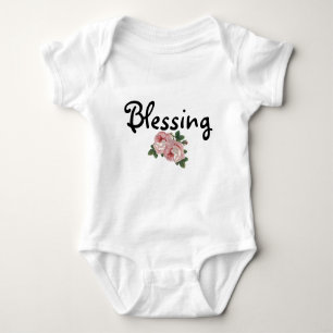 Segnung des BlumenBallettröckchen-Bodysuits Baby Strampler