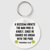 Segnung Sprichwörter 22:9 Schlüsselanhänger (Vorderseite)