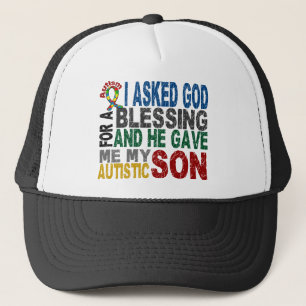 Segnung von von 5 SOHN Autismus-T - Shirts u. Truckerkappe