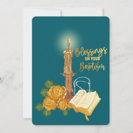 Segnungen auf deiner Taufe Feiertagskarte