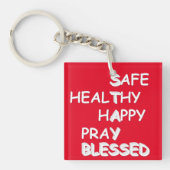 Segnungen Bleibe Acrylring Schlüsselanhänger (Vorderseite)