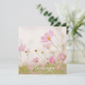 Segnungen Danke Karte (Stehend Vorderseite)