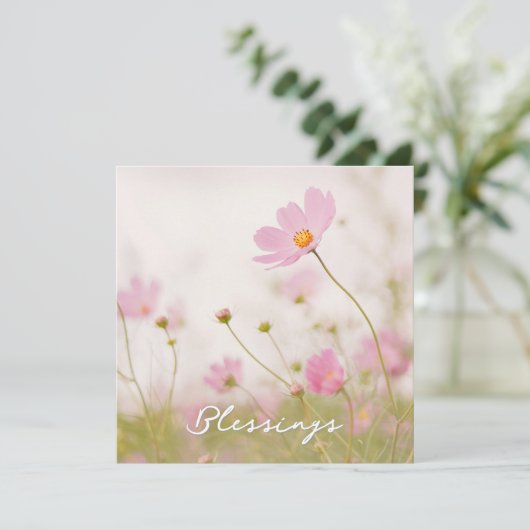 Segnungen Danke Karte (Stehend Vorderseite)