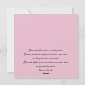 Segnungen Danke Karte (Rückseite)