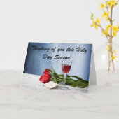 Segnungen der Heiligen Tagessaison. Karte (Gelbe Blume)