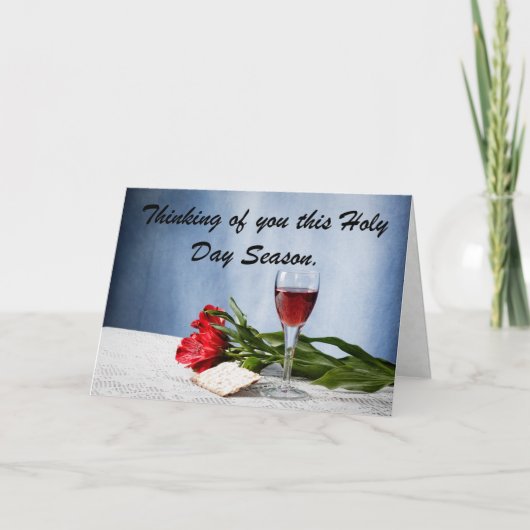 Segnungen der Heiligen Tagessaison. Karte (Vorderseite)