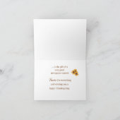 Segnungen der Zeitungsbegleiter im Erntedank Karte (Innenseite)