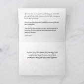 Segnungen für das Fest der Tabernacles Karte (Innenseite)