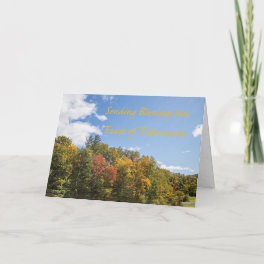 Segnungen für das Fest der Tabernacles Karte (Vorderseite)