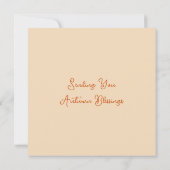 Segnungen für den Herbst | Freundschaft Karte (Rückseite)