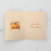 Segnungen für den Herbst | Hübscher Fall Karte (Innenseite)