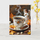 Segnungen für den Herbst | Hübscher Fall Karte (Gelbe Blume)