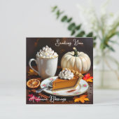 Segnungen für den Herbst Karte (Stehend Vorderseite)