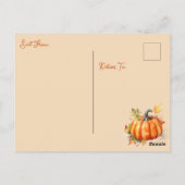 Segnungen für den Herbst | Sprichwort Hi Postkarte (Rückseite)