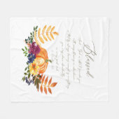 Segnungen im Überfluss fallen Kürbis und Mehl Fleecedecke (Vorderseite (Horizontal))